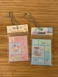 サンリオキャラクターズ タイルシールミニチュアチャーム　2点セット