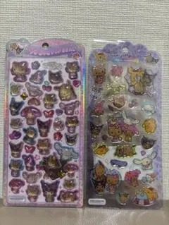 【即日発送•正規品】日焼けサンリオキャラクターズ シール2点セット