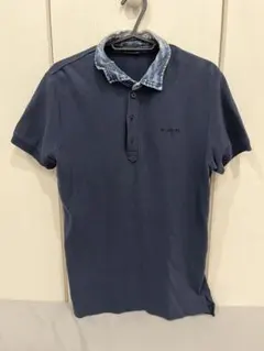 DIESEL ポロシャツ デニム襟 ネイビーのサムネイル