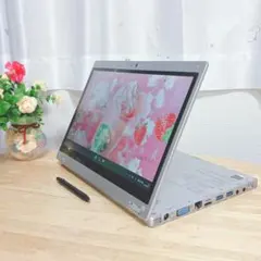 美品、360度回転、タッチパネル仕様、高速SSD、Win11 オフィス2021