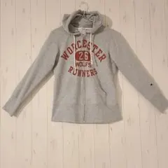 Champion グレー フルジップパーカー