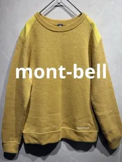 mont-bell モンベル ミッテルレギセーター ニットウール　マスタード　L