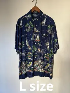 美品 POLO RALPH LAUREN カジノポーカー柄 アロハシャツ 緑 - メルカリ