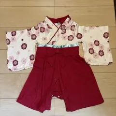 花柄袴ロンパース　90センチ