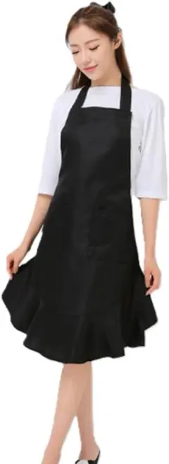 おしゃれ 女性用 フリル エプロン