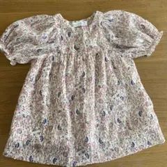 【美品】ZARA 半袖　花柄　ワンピース　98㎝