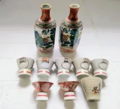 九谷焼 玉竜 十二支 徳利 ぐい呑み セット 古食器 - メルカリ