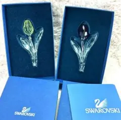 美品　コレクション品　スワロフスキー　SCS限定　チューリップ　オブジェ