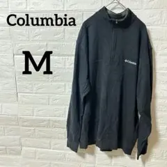 Columbia ユニセックス ハーフジップ フリースジャケット【M】ブラック