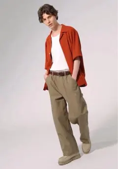 【完売品】GU ダブルニーワークパンツ ベージュ