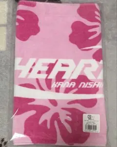 西野カナ グッズ heart beat フェイスタオル タオル ピンク 未開封のサムネイル