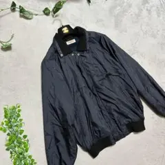 【HAWARD】ゴルフウェア ナイロンジャケット L 裏地チェック 襟付き 上着