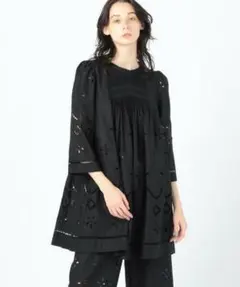 黒ブラック麻リネン