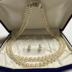 パールネックレス　イヤリングセット