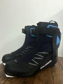 【お値下げ可能】Salomon クロスカントリー用ブーツ 黒/青　スキー美品 お値下げ可能】Salomon クロスカントリー用ブーツ 黒/青 スキー