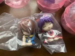 肩ズン　ゲ謎　鬼太郎・ねこ娘フィギュア