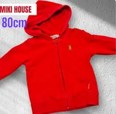 MIKI HOUSE　80cm　パーカー　厚手フード付き　ベビー用パーカー　古着