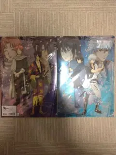 銀魂　ジャンプ　一番くじ　アニメキャラクタークリアファイル2枚セット