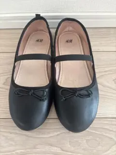 H&M バレエシューズ ブラック　33(20.5センチ）