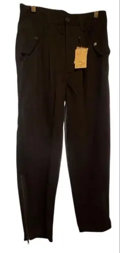 【完売品】ロデオクラウンズ 裾ジップ デザインパンツ M 黒 新品未使用