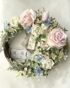 フラワーリースベージュ