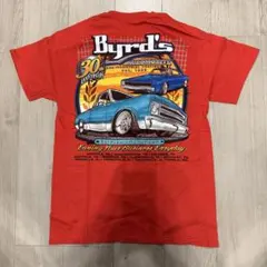 Byrd's Automotive Tシャツ バックプリント 赤　車　イラスト