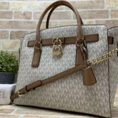 マイケルコース　ハミルトン　レザー　2way ハンド バッグ