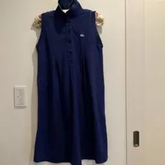 LACOSTE ネイビー ノースリーブワンピース M