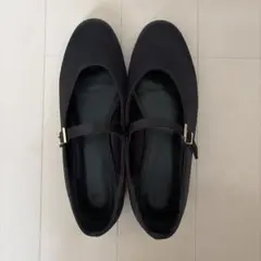 H&M メリージェーン フラットシューズ 38 ブラックのサムネイル