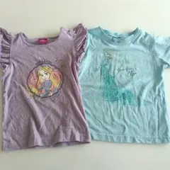プリンセス　Tシャツ 120　2枚セット　アリエル　ラプンツェル