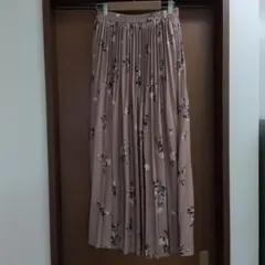 ニコアンド　niko and…花柄プリーツロングスカート