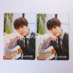 佐々木大光 ジャニーズJr. 2021-2022カレンダー プロフィールカード