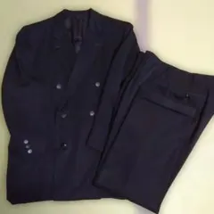 ブラックフォーマル ダブルブレストスーツ上下セット　オーダーメイド　レトロ