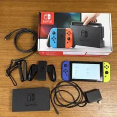Nintendo Switch 本体 箱付 ジョイコン2つ付属 ジャンク - メルカリ