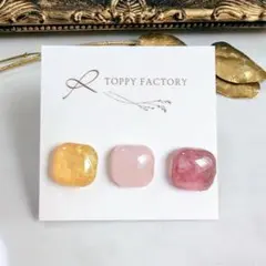 733.ハンドメイド ピアス まとめ売り サージカルステンレス 樹脂ピアス