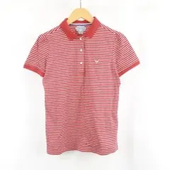 美品 Callaway Golf コットン ストレッチ ボーダー ポロシャツ