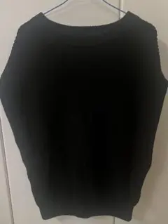 American Holic　黒　セーターニットベスト