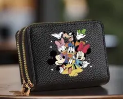 ディズニー　財布　ミニ財布　コインケース　カードケース　黒