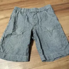 【UNIQLO】キッズ ハーフパンツ XL ストライプ夏ズボンユニクロ男の子