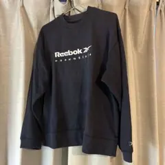 【月末処分予定】Reebok ネイビー トレーナー ロゴ