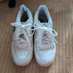 NIKE キッズスニーカー ホワイト×グリーンのサムネイル