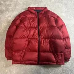 トミーヒルフィガー 90s ダウンジャケット 肉厚 ビックサイズ レッド