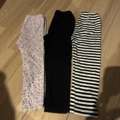 ユニクロのレギンスパンツ10分丈 100cm 3点セット