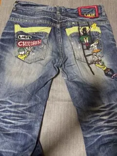 【週末限定お値下げ】激レア！LOLITA JEANS デニムパンツ 刺繍のサムネイル