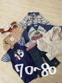 ベビー服　6着　セット　まとめ売り　70-80サイズ相当　ロンパース