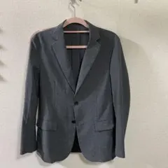 UNITED ARROWS ビジネスジャケット グレー・チャコールグレー 46