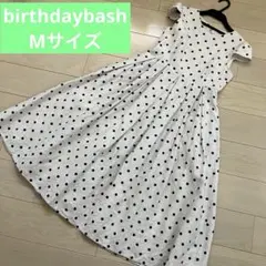 BB★高見え！ドット麻リネンワンピース　M