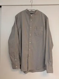 COMME CA ISM バンドカラーシャツ L グレージュのサムネイル