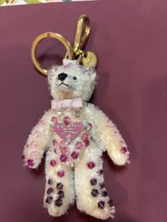 値下✩新品未使用✩PRADA ホワイトファーぬいぐるみキーホルダー 新品未使用✩PRADA ホワイトファーぬいぐるみキーホルダー 中古