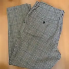 GU イージーアンクルパンツ　チェック柄 スラックス